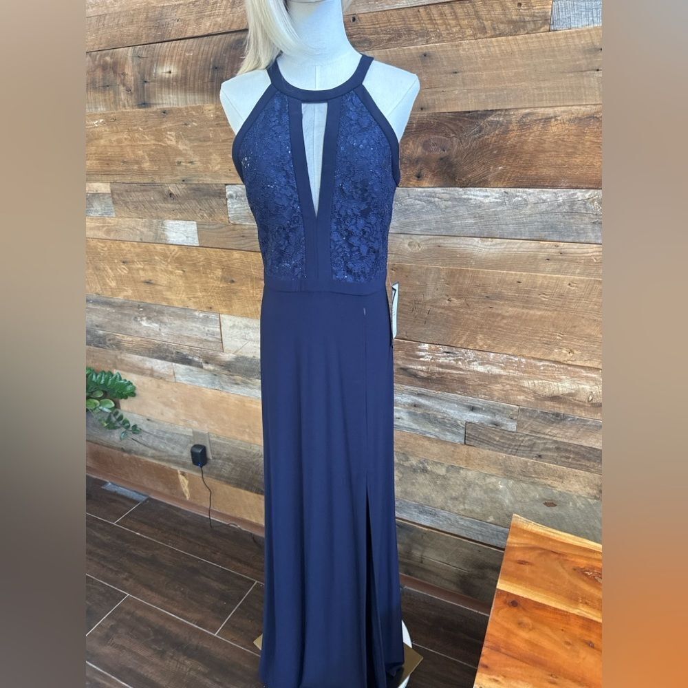 Nightway Navy Blue Gown – Size 10  NWT✨